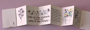 Flower Book, open