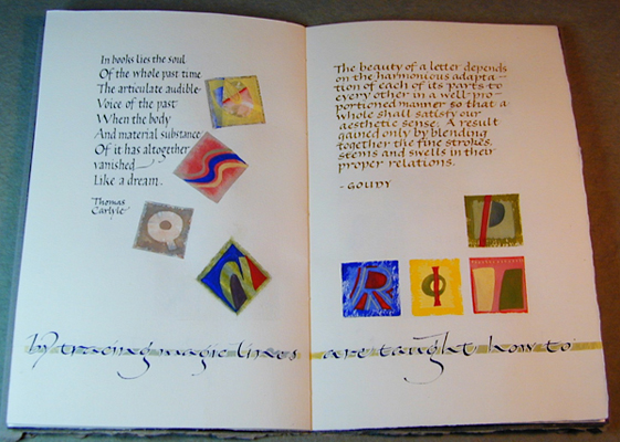 Letters|Words|Books Book fifth opening