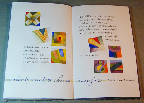 Letters|Words|Books Book sixth opening